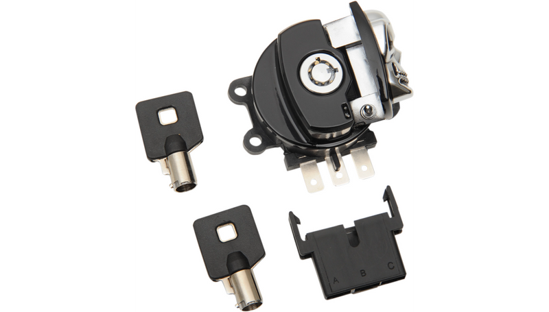 DRAG SPECIALTIES Ignition Switch - Skull - Harley-Davidson 1999-2013 - Black 21-0209GBSKD - PartsOutlet.com.au