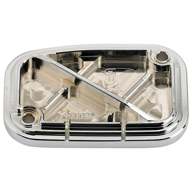 JOKER MACHINE Master Cylinder Cover - Hydraulic Clutch - Smooth - Chrome - Harley-Davidson 2006-2016 - 08-007C - PartsOutlet.com.au