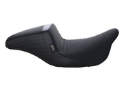 LE PERA Kickflip Dual Seat With Pleated Gripper Tape. Fits Touring 2008up - LK-597PTGP - PartsOutlet.com.au