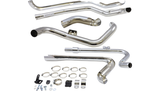 COBRA True Dual Headpipes - Chrome - '17-'22 FL Dresser 6257 - PartsOutlet.com.au