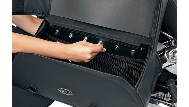 SADDLEMEN Cruis'n™ Slant Face Pouch Saddlebags - Jumbo 3501-0382 - PartsOutlet.com.au