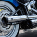 S&S CYCLE GRAND NATIONAL® SLIP-ONS for M8 HERITAGE SOFTAIL CLASSIC & SOFTAIL DELUXE® MODELS—Chrome - 550-0757B - PartsOutlet.com.au