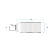 BILTWELL Norman Foot Pegs - Black 7004-204-01 - PartsOutlet.com.au