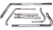 COBRA Speedster Slashdown Exhaust - Chrome - '86-'06 Softail 6850 - PartsOutlet.com.au