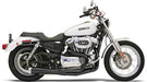 BASSANI XHAUST Road Rage Exhaust - Black - Short - '04-'13 XL Sportster - 14122J - PartsOutlet.com.au