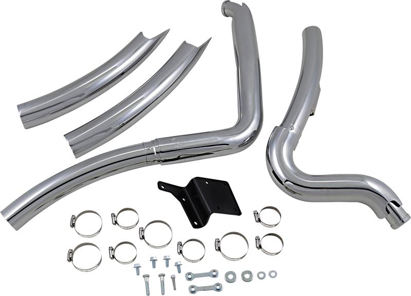 VANCE & HINES 2-into-2 Big Radius Exhaust System - Chrome - Dyna 26008