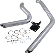 VANCE & HINES Shortshots Staggered Exhaust System - Chrome - Dyna 17214