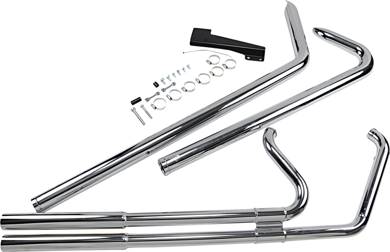 VANCE & HINES Big Shots Exhaust System - Long - Chrome - Softail 17924