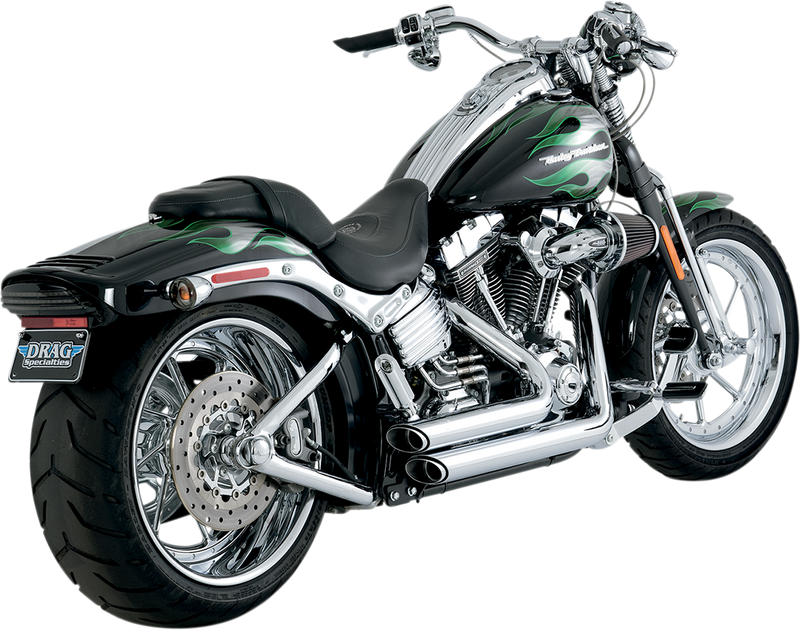 VANCE & HINES Shortshots Staggered Exhaust System - Chrome - Softail 17222