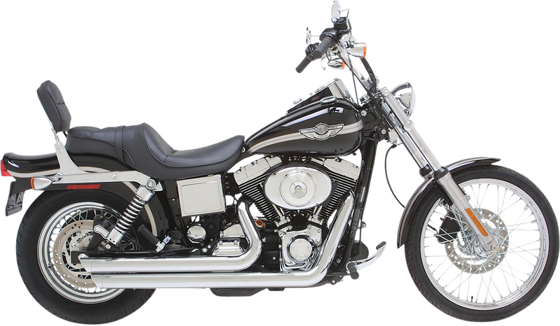VANCE & HINES Big Shots Staggered Exhaust System - Chrome - Dyna 17912