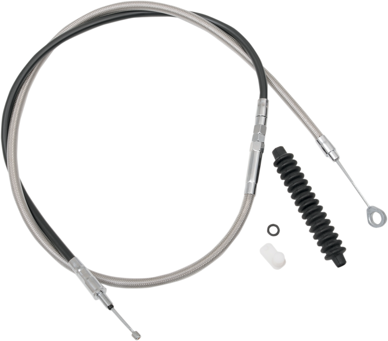 DRAG SPECIALTIES Clutch Cable - Braided - Harley-Davidson 2006-2017 - 68-11/16" 5322305HE