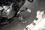BURLY BRAND MX Footpegs - Driver - Black - Honda Rebel '21-'24 - B13-1200B - PartsOutlet.com.au