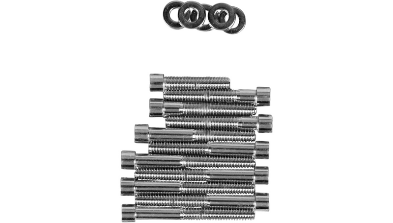 DRAG SPECIALTIES Camshaft Cover Bolt Set - Polished - Harley-Davidson 1991-2003 - XL MK249S - PartsOutlet.com.au