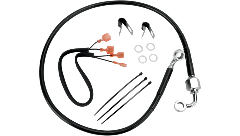 DRAG SPECIALTIES Brake Line - Rear -Black - 29-1/4" - XL '00-'03 - 640320-BLK