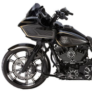 ARLEN NESS 7 & 7 RAKED TRIPLE TREES, 96-13 FLT MODELS - Black - 7° - 20-379 - PartsOutlet.com.au