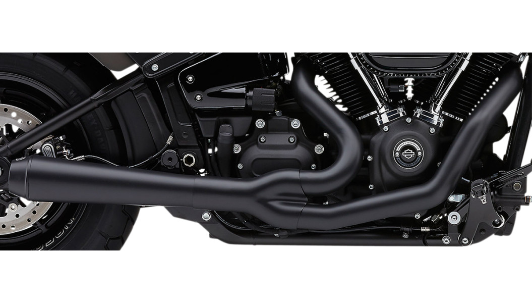 COBRA El Diablo Exhaust - '18-'20 Softail - Black 6475B - PartsOutlet.com.au