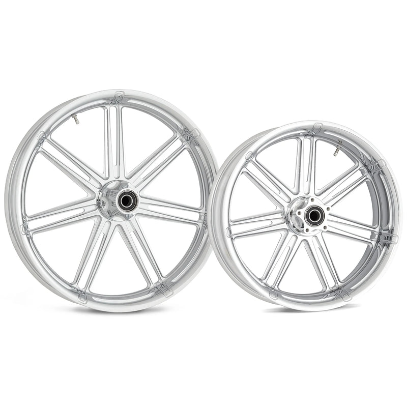 ARLEN NESS 7-VALVE FORGED WHEELS, CHROME - 21"x3.50" - RIM ONLY - 71-533