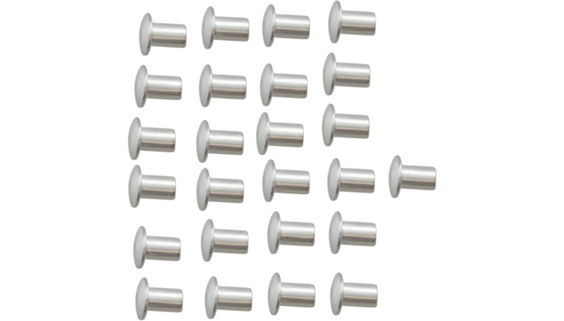 DRAG SPECIALTIES Heavy-Duty Front Fender Rivet - Stainless Steel - 1/4" x 5/15" - 25-Pack - Harley-Davidson '73-'00 - 091012-HC3