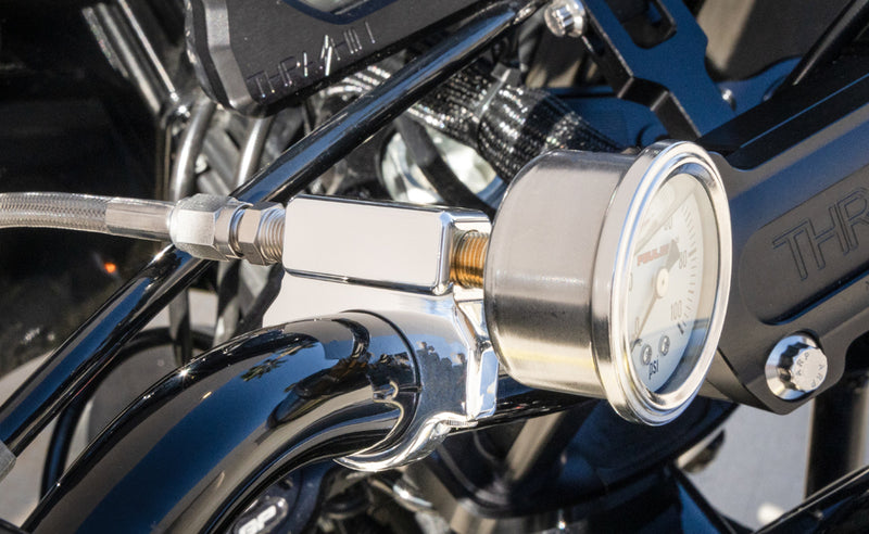 FEULING OIL PUMP CORP. Oil Pressure Gauge Mount - 1" - Chrome - 9051