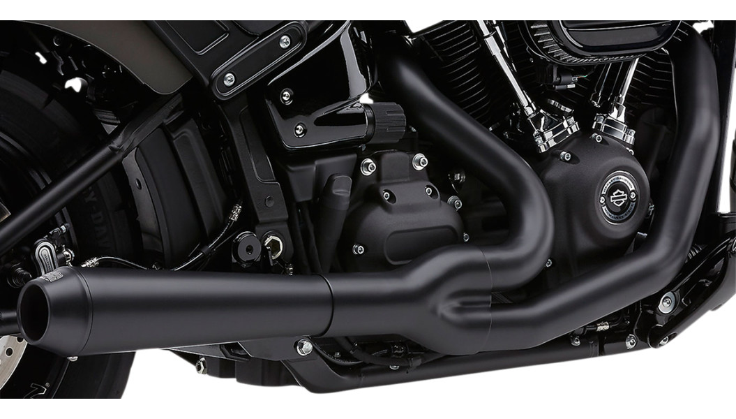 COBRA El Diablo Exhaust - '18-'20 Softail - Black 6475B - PartsOutlet.com.au