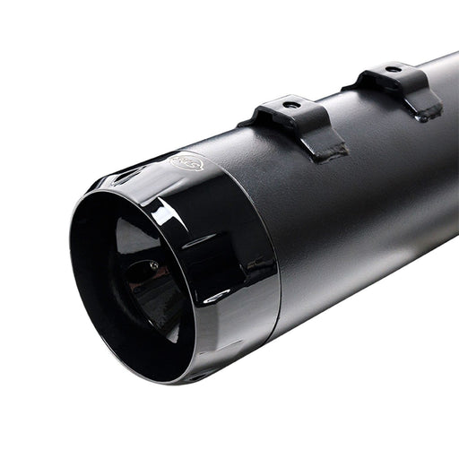 S&S CYCLE Mk45 TOURING MUFFLER for 1995–2016 TOURING MODELS—Black with Black Thruster End Cap 550-0621 - PartsOutlet.com.au