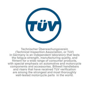 BILTWELL Handlebar - Zero Drag - Black - SMOOTH - 6017-2012 - PartsOutlet.com.au