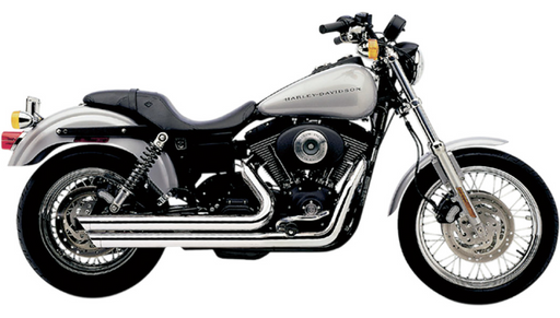 COBRA Speedster Slashdown Exhaust - Chrome - '91-'05 Dyna 6855 - PartsOutlet.com.au