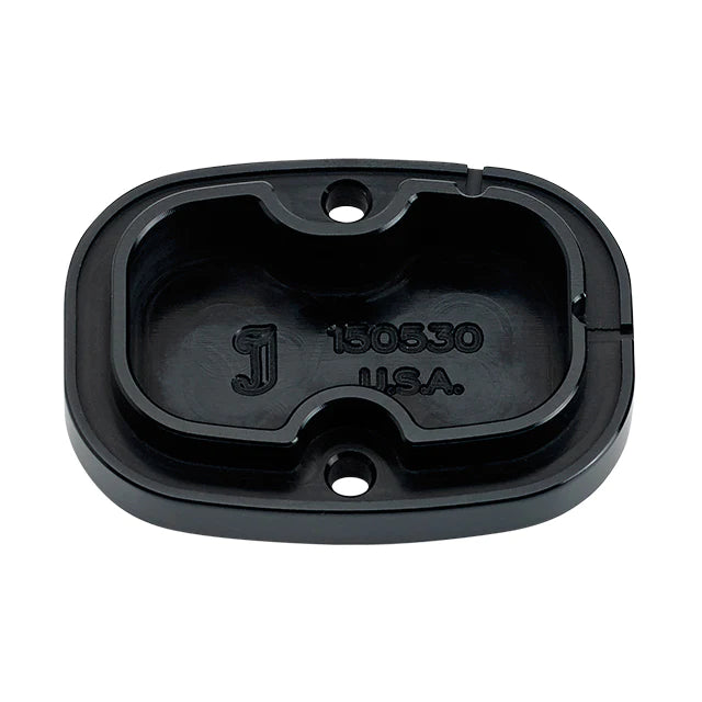 JOKER MACHINE Master Cylinder Cover - Smooth - Black - '08-'23 FL 08-010B - PartsOutlet.com.au