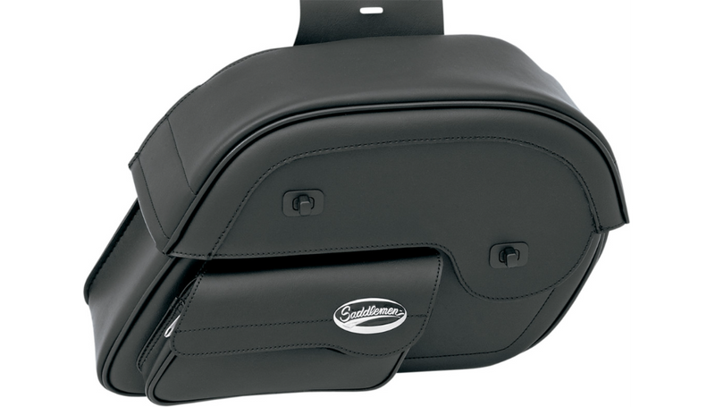 SADDLEMEN Cruis'n™ Slant Face Pouch Saddlebags - Large 3501-0384 - PartsOutlet.com.au
