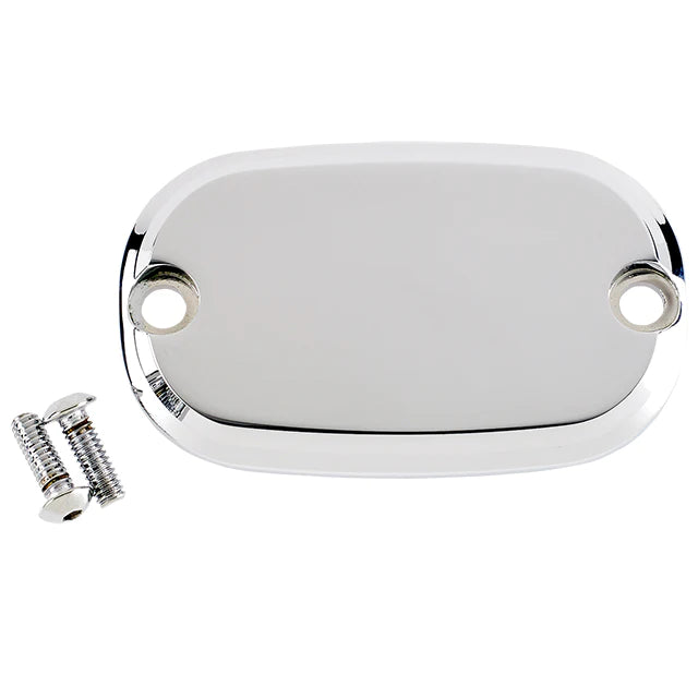 JOKER MACHINE Master Cylinder Cover - Smooth - Chrome - Harley-Davidson 1999-2017 - 08-01S - PartsOutlet.com.au