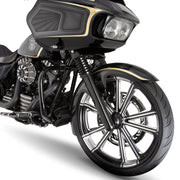 ARLEN NESS 7 & 7 RAKED TRIPLE TREES, 96-13 FLT MODELS - Black - 7° - 20-379 - PartsOutlet.com.au