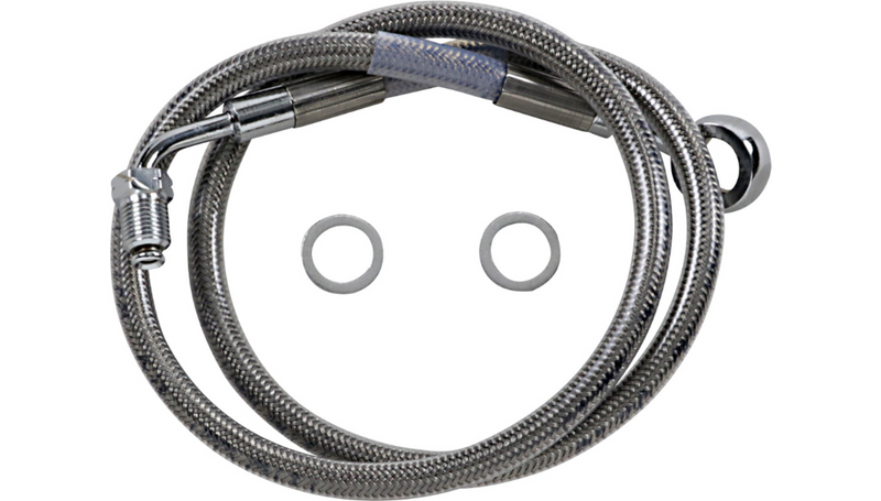 DRAG SPECIALTIES Brake Line - +8" - Stainless Steel - '18-'23 Softail - 618631-8