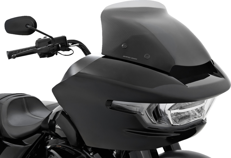 MEMPHIS SHADES Spoiler Windshield - 6" - Black Smoke Dot Matrix - FLTR MEP88412