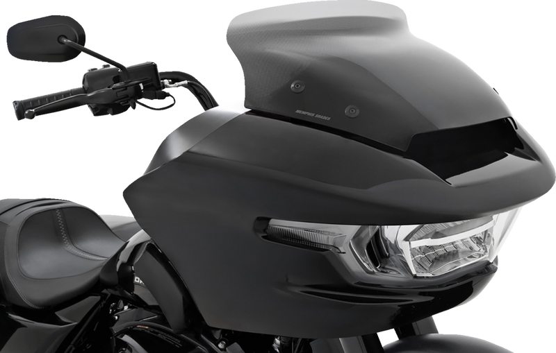 MEMPHIS SHADES Spoiler Windshield - 4" - Black Smoke Dot Matrix - FLTR MEP88212