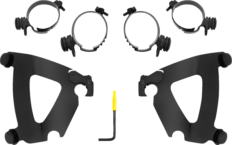 MEMPHIS SHADES Road Warrior Trigger-Lock Mounting Kit - Black - Low Rider S MEB2081