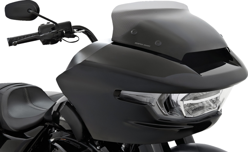 MEMPHIS SHADES Spoiler Windshield - 3" - Black Smoke Dot Matrix - FLTR MEP88112