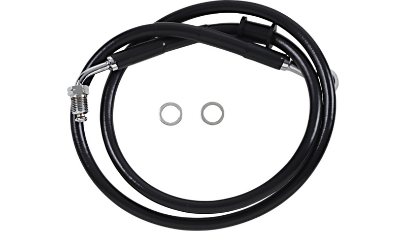 DRAG SPECIALTIES Brake Line - +10" - Black - '18-'23 Softail - 618620-10BLK