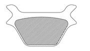 DRAG SPECIALTIES Organic Brake Pads - Harley-Davidson 1987-1999 - FAD200 - PartsOutlet.com.au