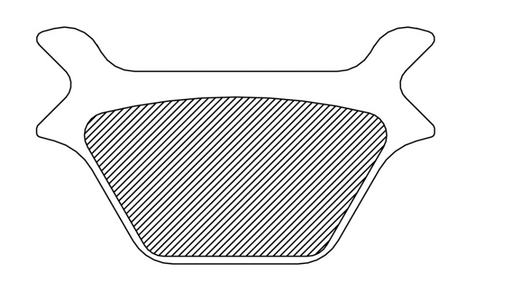 DRAG SPECIALTIES Organic Brake Pads - Harley-Davidson 1987-1999 - FAD200 - PartsOutlet.com.au