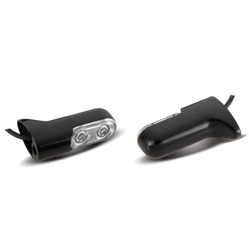 ARLEN NESS DIRECT BOLT-ON INDICATOR LIGHTS FOR XL/FXD/FXST, BLACK - Amber/Rear - 12-744 - PartsOutlet.com.au