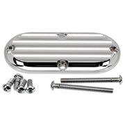 JOKER MACHINE Inspection Cover - Chrome - Finned - Harley-Davidson 1999-2006 - 06-95FN - PartsOutlet.com.au