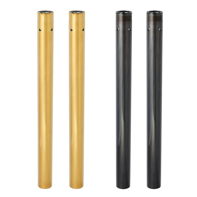 ARLEN NESS GOLD & BLACK 49MM FORK TUBES, FLT - BLACK - FACTORY (22-7/8") - FL '17-'24 - 121-001