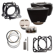S&S CYCLE M8 Big Bore Kit, 114 to 128, Black with no Highlighting, 4.250 bore x 4.5 stroke 910-0685 - PartsOutlet.com.au