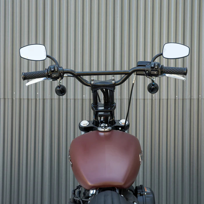BILTWELL Handlebar - Moto - Black - SMOOTH - 6016-2012 - PartsOutlet.com.au