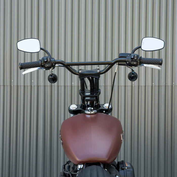 BILTWELL Handlebar - Moto - Black - SMOOTH - 6016-2012