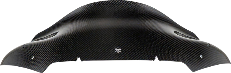 KLOCK WERKS Flare® Windshield - Sport - 10" - Carbon Fiber - '23-'26 FLTR/FLTRT KWW-01-0766