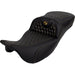 SADDLEMEN RoadSofa Seat - Honeycomb - Gold Stitch - without Backrest - FLH/FLT '08-'23 A808-07B-189GOL - PartsOutlet.com.au