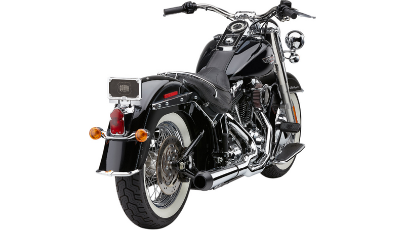 COBRA El Diablo Exhaust - Chrome - '12-'17 Softail 6483 - PartsOutlet.com.au