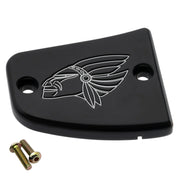 JOKER MACHINE Master Cylinder Cover - Warrior - Black - Indian Scout 2015-2023 - 30-382-2 - PartsOutlet.com.au