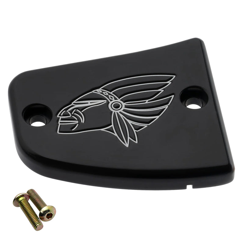 JOKER MACHINE Master Cylinder Cover - Warrior - Black - Indian Scout 2015-2023 - 30-382-2 - PartsOutlet.com.au